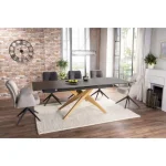 Raztegljiva kuhinjska miza LINA . Raztegljiva kuhinjska miza LINA, bo prinesla svežino in eleganco v vaš prostor. Narejena je iz kakovostnega kaljenega