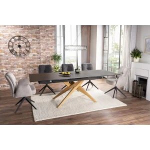 Raztegljiva kuhinjska miza LINA . Raztegljiva kuhinjska miza LINA, bo prinesla svežino in eleganco v vaš prostor. Narejena je iz kakovostnega kaljenega