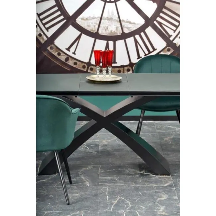 Raztegljiva miza INAJA Raztegljiva miza INAJA . Raztegljiva miza INAJA, bo prinesla svežino in eleganco v vaš prostor. Mizna plošča je narejena iz kakovostnega stekla in MDF- ja.