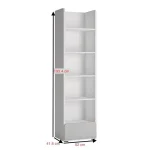 Regal ALBA, je eleganten kos pohištva, ki popestri vaš prostor. Izdelan je iz MDF-ja in opremljen z ABS robovi. Regal ima veliko prostorov za shranjevanje in