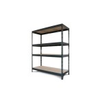 REGAL AR SHELVING 180X150X60CM 4P/400KG ANTRACIT SIV