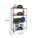 REGAL SIMONRACK 150X90X40 CM 4P/180KG ANTRACIT SIMONCLICK MINI - slika 3