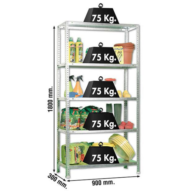 regal-simonrack-180x90x30-cm-5p75kg-pocinkan-advantage-3366527-3 REGAL SIMONRACK 180X90X30 CM 5P/75KG POCINKAN ADVANTAGE - slika 4