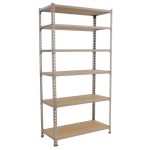 REGAL SIMONRACK 250X110X50 CM 5P/200KG BELA LES MADERCLICK SUPER