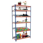 REGAL SIMONRACK 250X110X50 CM 6P/200KG MODRA ORANŽNA SIMONCLICK - slika 3