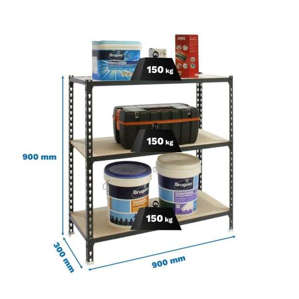 regal-simonrack-90x90x30-cm-3p150kg-antracit-maderclick-3366536-1 REGAL SIMONRACK 90X90X30 CM 3P/150KG ANTRACIT MADERCLICK - slika 2