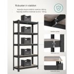 REGAL SONGMICS 150X75X30 CM 5P/130KG GLR030B1 NARAVNO RJAV - slika 6