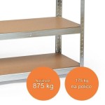 REGAL VONHAUS 180X90X40 CM 5P/175KG GAL - slika 10