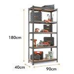 REGAL VONHAUS 5 POLIČNI MDF 1.8M - slika 11