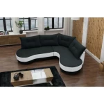 Sedežna garnitura ANJA 2 . Kotna sedežna garnitura ANJA 2 je zelo praktična in funkcionalna. Narejena je v kombinaciji kvalitetnega umetnega usnja in blaga.