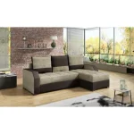 Sedežna garnitura CIRILJ 1 . Kotna sedežna garnitura CIRILJ 1 je iz zelo kvalitetnega materiala in dobavljiva po odlični ceni. Sedežna je vzmetena z