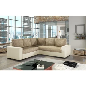 Sedežna garnitura CORY . Sedežna garnitura CORY. Narejena iz kvalitetnih materialov, oblazinjena v kombinaciji umetnega usnja in kvalitetnega tekstila.