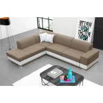 Sedežna garnitura DARKO . Kotna sedežna garnitura DARKO je odlična garnitura po odlični ceni. Narejena v kombinaciji umetnega usnja in blaga. Zraven