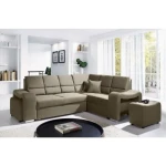 Kotna sedežna garnitura KIKI je zelo praktična in funkcionalna. Narejena iz kakovostnega blaga. Garnitura ima levi ali desni kot, katerega morate izbrati.