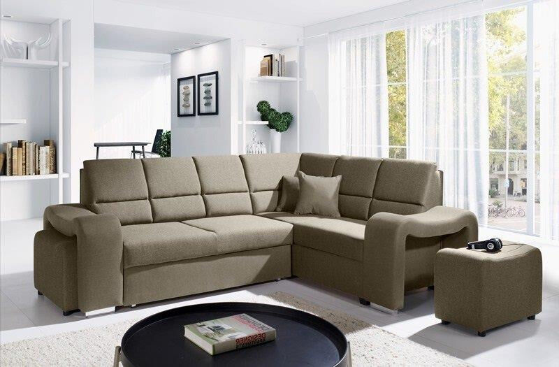 Kotna sedežna garnitura KIKI je zelo praktična in funkcionalna. Narejena iz kakovostnega blaga. Garnitura ima levi ali desni kot, katerega morate izbrati.