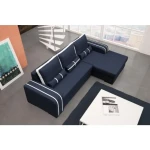 Sedežna garnitura PETER 2 . Sedežna garnitura PETER 2 je zelo praktična in funkcionalna. Narejena je iz kvalitetnega blaga ter detajli iz umetnega usnja.