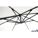 SENČNIK NATERIAL STRANSKI AURA 290X290 BEL ALU, JEKLO, 250G - slika 19