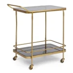 Servirni voziček ORABEL je eleganten kos za vse gostinske ali domače prostore. Njen poseben dizajn vas bo navdušil, saj prinese vašemu prostoru eleganco in