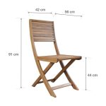 SET 2 JEDILNIH STOLOV SOLARIS II ORIGAMI FSC AC HONEY WOOD - slika 8