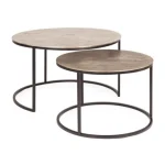 Set 2 klubskih mizic AMIRA X34 TO . Set 2 klubskih mizic AMIRA X34 ima kovinsko konstrukcijo in aluminijasti vrh. Mize so odličen kos pohištva za vsak