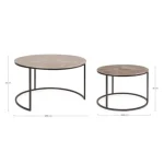 Set 2 klubskih mizic AMIRA X34 TO . Set 2 klubskih mizic AMIRA X34 ima kovinsko konstrukcijo in aluminijasti vrh. Mize so odličen kos pohištva za vsak