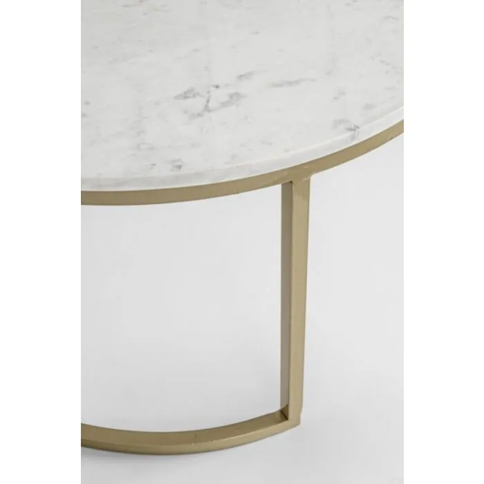 Set 2 klubskih mizic PHOENIX bela . Set 2 klubskih mizic PHOENIX bela vključuje dve klubski mizici narejeni iz jeklenega okvirja, ki imajo belo marmorno