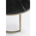 Set 2 klubskih mizic PHOENIX črna . Set 2 klubskih mizic PHOENIX črna vključuje dve klubski mizici narejeni iz jeklenega okvirja, ki imajo belo marmorno