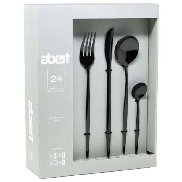 SET JEDILNEGA PRIBORA ALPEKS 24 DELNI PDV BLACK SET JEDILNEGA PRIBORA ALPEKS 24 DELNI PDV BLACK