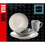 SET KROŽNIKOV ARTE VIVA 16 DELNI NATURLOOK KREM/SIVA - slika 6