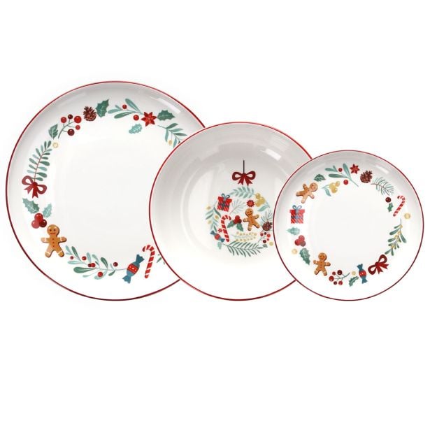 SET KROŽNIKOV TOGNANA 12 DELNI EDGE CAROL BOŽIČNI MOTIV SET KROŽNIKOV TOGNANA 12 DELNI EDGE CAROL BOŽIČNI MOTIV