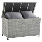 SKRINA DAVOS FIX WHEELS WICKER-ALU GREY 120X60X68