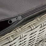 SKRINA DAVOS FIX WHEELS WICKER-ALU GREY 120X60X68 - slika 13