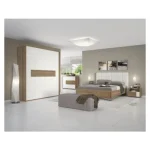 Kompletna spalnica VIŠNJA bo poskrbela za vaš počitek in mir, obenem pa ima veliko prostora za shranjevanje oblačil v garderobni omari za dve osebi. V