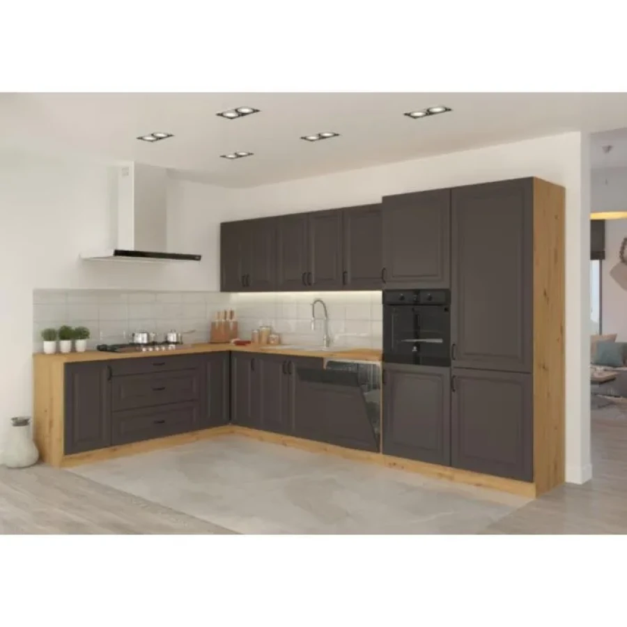 Spodnja kotna omara PRESTIGE 90 x 90D . Kuhinjo PRESTIGE je možno naročiti v kompletu (Kuhinjski bloki PRESTIGE) ali pa po posameznih elementih po vaši