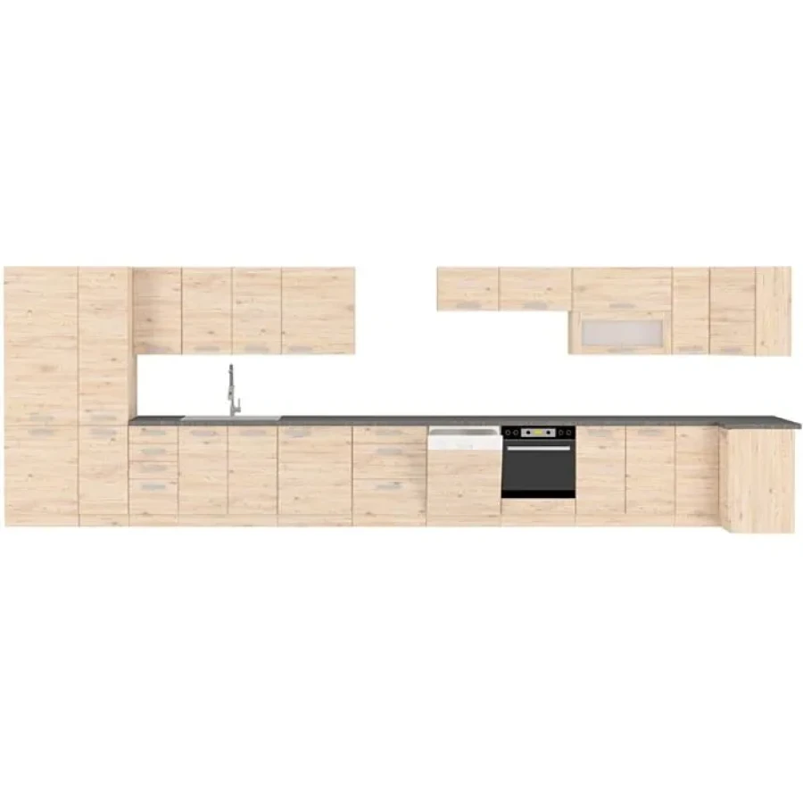 Spodnja kotna omara SANREMO 90X90D . Kuhinjo SANREMO je možno naročiti v kompletu (kuhinjski bloki SANREMO) ali pa po posameznih elementih po vaši izbiri.