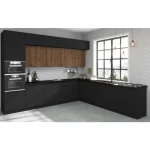 Kuhinjo SAŠA je možno naročiti v kompletu (Kuhinjski bloki SAŠA) ali pa po posameznih elementih po vaši izbiri. Spodnja kotna omara SAŠA 105D ima vrata