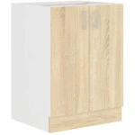 Spodnja omara ARA 60D . Spodnja omara ARA 60D je sestavljena iz fronte in korpusa iz MDF plošče, debeline 16 mm. Robovi so iz melamina. Na voljo je v barvi