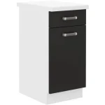 Spodnja omara DELTA 40D 1S . Kuhinjo DELTA je možno naročiti v kompletu (Kuhinjski bloki DELTA) ali pa po posameznih elementih po vaši izbiri. Elementi