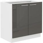 Spodnja omara ELZA 80D . Kuhinjo ELZA je možno naročiti v kompletu (kuhinjska bloka Elza) ali pa po posameznih elementih po vaši izbiri. Spodnja omara ELZA