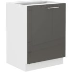 Spodnja omara ELZA60D . Kuhinjo ELZA je možno naročiti v kompletu (kuhinjska bloka ELZA) ali pa po posameznih elementih po vaši izbiri. Spodnja omara ELZA