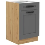 Kuhinjo LIMA je možno naročiti v kompletu (Kuhinjski bloki LIMA) ali pa po posameznih elementih po vaši izbiri. Spodnja omara LIMA 50D je sestavljena iz