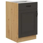 Kuhinjo PRESTIGE je možno naročiti v kompletu (Kuhinjski bloki PRESTIGE) ali pa po posameznih elementih po vaši izbiri. Spodnja omara PRESTIGE 50D 1S je