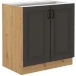 Kuhinjo PRESTIGE je možno naročiti v kompletu (Kuhinjski bloki PRESTIGE) ali pa po posameznih elementih po vaši izbiri. Spodnja omara PRESTIGE 80D je