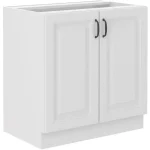 Kuhinjo SOFIA je možno naročiti v kompletu (Kuhinjski bloki SOFIA) ali pa po posameznih elementih po vaši izbiri. Spodnja omara SOFIA 80D je sestavljena iz