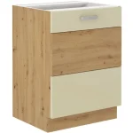 Spodnja omara TISA 60D . Kuhinjo TISA je možno naročiti v kompletu (kuhinjska bloka TISA) ali pa po posameznih elementih po vaši izbiri. Spodnja omara TISA