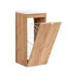 Spodnja omarica CAP 35D hrast . Kopalniški blok CAP hrast je možno naročiti v kompletu (kopalniški bloki CAP hrast) ali pa po posameznih elementih po vaši