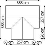 STEKLEN RASTLINJAK VITAVIA CLARUS ESG3MM SMARAGDNA 276X383X383 - slika 2