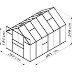 STEKLEN RASTLINJAK VITAVIA JUPITER 9900 ESG 3MM ČRNA 2.6X3.8M - slika 3