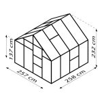 STEKLEN RASTLINJAK VITAVIA MERIDIAN 1 6700 ESG3MM SMARAGDNA 2.6X2.6M - slika 10