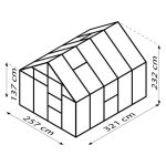 STEKLEN RASTLINJAK VITAVIA MERIDIAN 1 8300 ESG3MM SMARAGDNA 2.6X3.2M - slika 9